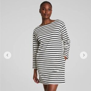 Spas Air Essentials Striped Black and White Dress -NWT